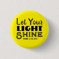 Deixe Sua Luz Brilhar Versículo Bíblico Amarelo Fo