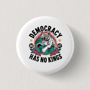 Bóton Redondo 2.54cm Democracia Não Tem Kings 86 47 Tigre