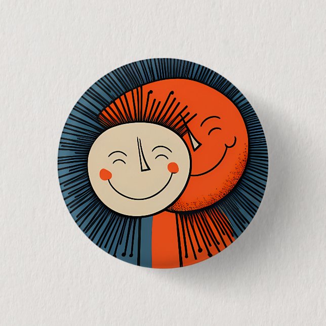 Bóton Redondo 2.54cm Depende um do outro (Frente)