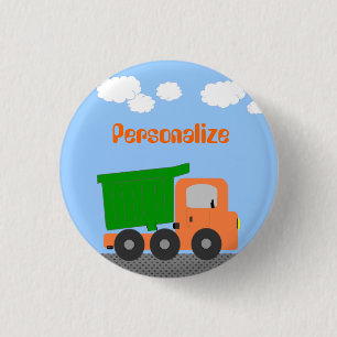 Bóton Redondo 2.54cm Descartar Crachá do botão do caminhão
