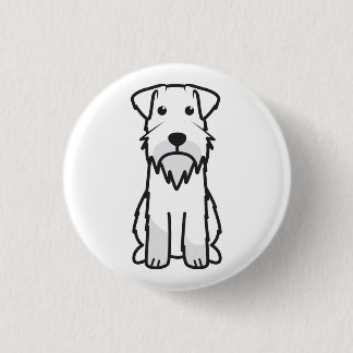 Bóton Redondo 2.54cm Desenhos animados do cão do Schnauzer diminuto
