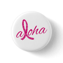 Design de Fita Rosa do Espírito Aloha para Câncer