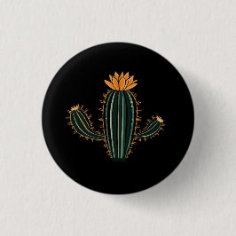 Bóton Redondo 2.54cm Design de Planta do Deserto de Cacto Fofo - Pequen