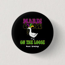 Design Divertido do Mardi Goose On The Loose para