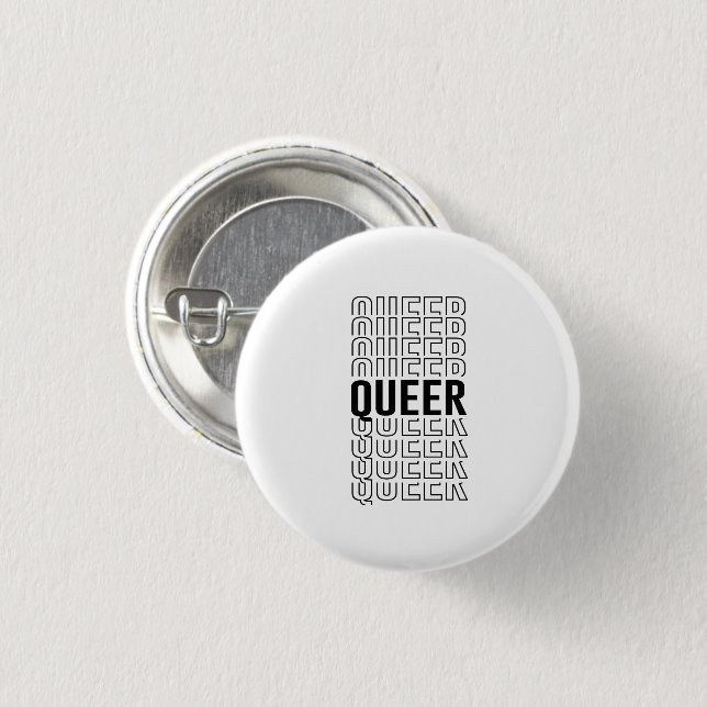Bóton Redondo 2.54cm Design Queer Retrô (Frente & Verso)