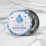 Bóton Redondo 2.54cm Despedida de solteira musical da Rainha Greek Danç<br><div class="desc">Botão de chá de panela da Rainha Dançante inspirado no musical grego bougainvillea</div>