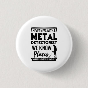 Bóton Redondo 2.54cm Detector de metal