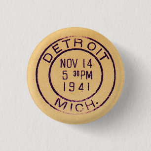 Bóton Redondo 2.54cm Detroit 1941