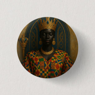 Bóton Redondo 2.54cm Deusa Afro