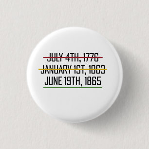 Bóton Redondo 2.54cm Dia da Independência História Negra