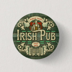 Bóton Redondo 2.54cm Dia de São Patrício Personalizado Irlandês Engraça