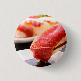 Bóton Redondo 2.54cm Dipped in Flavor – Sushi Badge by SUSHIMI