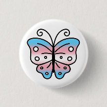 Distintivo de Borboleta Orgulho Trans