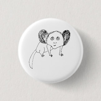Bóton Redondo 2.54cm Distintivo Engraçado Sim Sim - Animal Estranho Mal