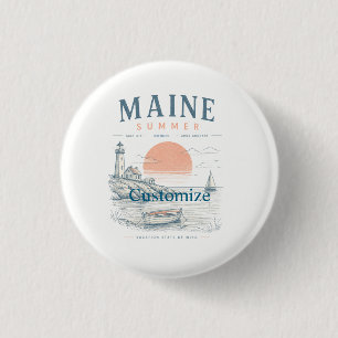Bóton Redondo 2.54cm Diversão de Verão em Maine Thunder_Cove