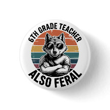 Divertido Professor do 6º Ano Lobo Também Feral Re