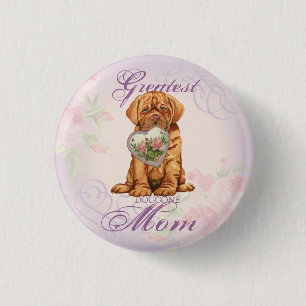 Bóton Redondo 2.54cm Dogue Heart Mom