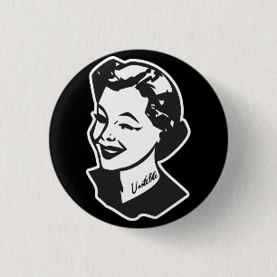 Bóton Redondo 2.54cm Dona de casa Tattooed - instável