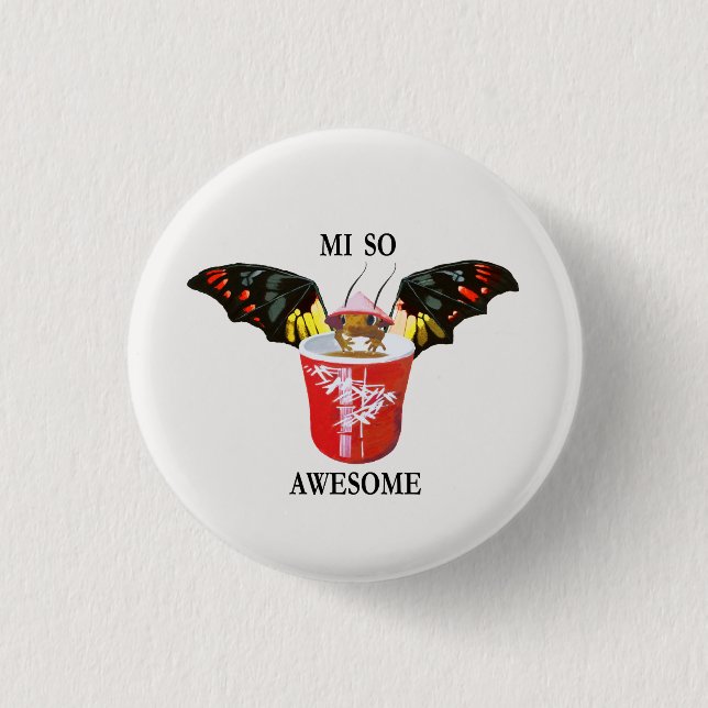 Bóton Redondo 2.54cm Dragão e copo chinês (Frente)