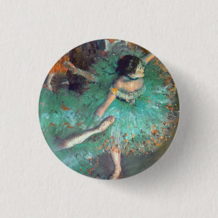 Bóton Redondo 2.54cm Edgar Degas - As Dançarinas Verdes - Dança de Ball