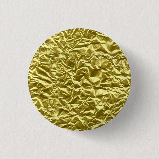 Bóton Redondo 2.54cm Efeito personalizado de folha de ouro (Frente)