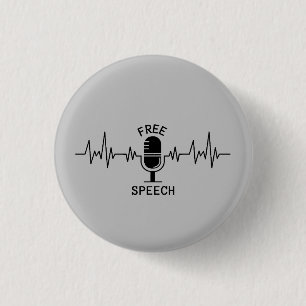 Bóton Redondo 2.54cm EKG de voz livre