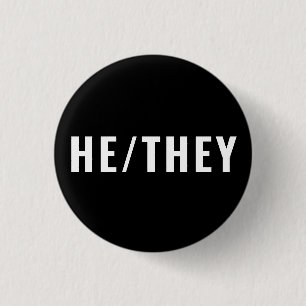 Bóton Redondo 2.54cm Ele é o gênero Pronuncia branco e preto simples