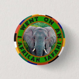 Bóton Redondo 2.54cm Elefante safari jovem
