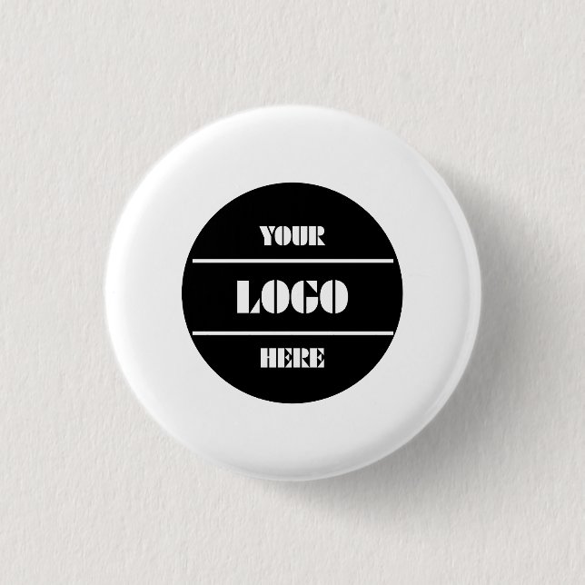 Bóton Redondo 2.54cm Elegant Simple Custom Round Button for Branding (Frente)