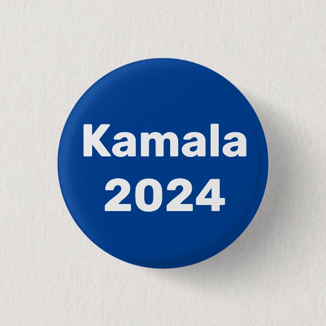 Bóton Redondo 2.54cm Eleições Presidenciais De Kamala 2024 (Frente)