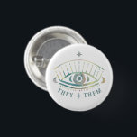 Bóton Redondo 2.54cm ELES/ELES PRONUNCIAM VELOCIDADE Mística<br><div class="desc">Decorre sua roupa com este botão de arte legal. Você pode personalizá-lo e adicionar texto também. Procure em meu compro muito mais cores,  pronomes e padrões de todos os tipos! Avise-me se quiser algo personalizado também.</div>