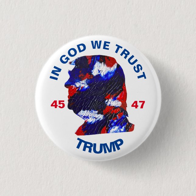 Bóton Redondo 2.54cm Em Deus confiamos (Frente)