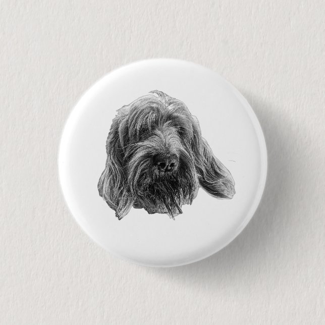 Bóton Redondo 2.54cm Emblema Rústico Spinone (Frente)