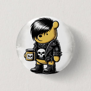 Bóton Redondo 2.54cm Emo Winnie o Pooh 1