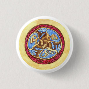 Bóton Redondo 2.54cm Endless knot with animals