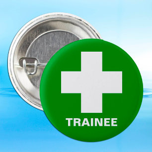 Bóton Redondo 2.54cm Enfermeiro de Treinamento e primeiro-socorros, Dou