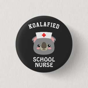 Bóton Redondo 2.54cm Enfermeiro escolar Koalafied