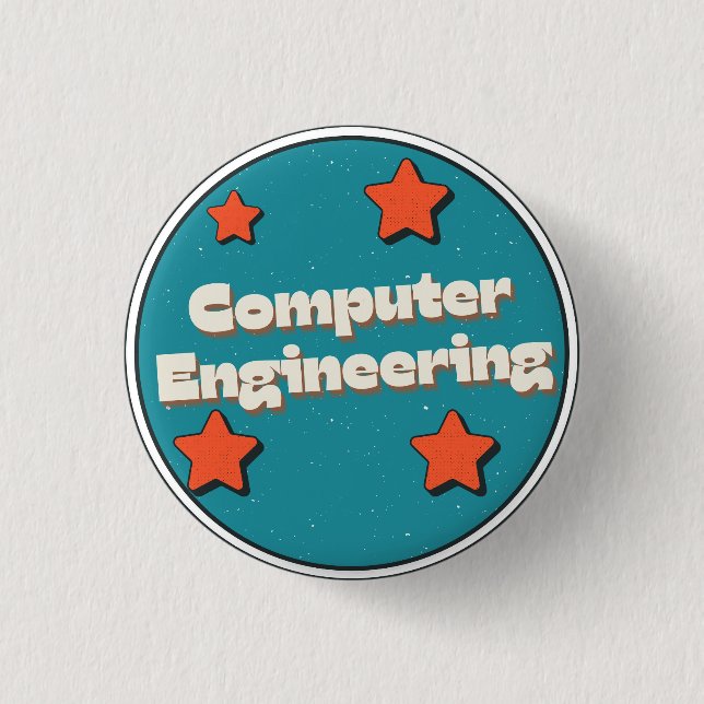 Bóton Redondo 2.54cm Engenharia de Computadores (Frente)