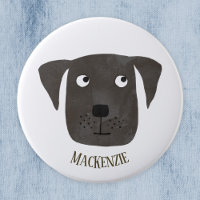 Engraçado Black Labrador Retriever Dog Nome Person