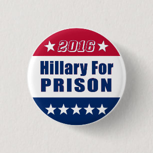 Bóton Redondo 2.54cm   engraçado Hillary para a eleição 2016 da pris
