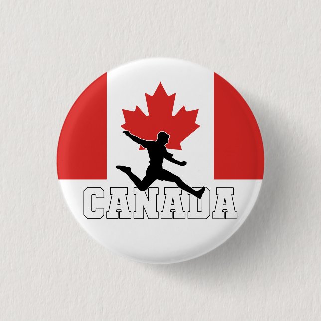 Bóton Redondo 2.54cm Equipe Nacional de Futebol do Canadá (Frente)