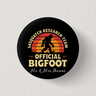 Bóton Redondo 2.54cm Equipe Oficial de Investigação Sasquatch: Caçadore