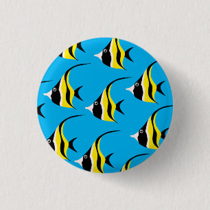 Bóton Redondo 2.54cm Escola de Peixes