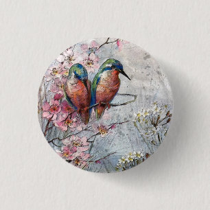 Bóton Redondo 2.54cm Esperando Por Um Pássaro Rebelde