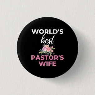 Bóton Redondo 2.54cm Esposa do Melhor Pastor do Mundo