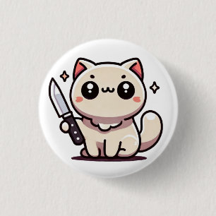 Bóton Redondo 2.54cm Estabilidade: O Botão de Gato Kawaii