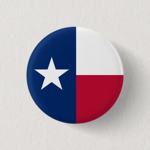 Bóton Redondo 2.54cm Estado do Texas Flag EUA