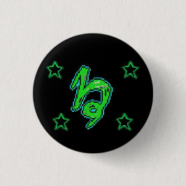 Bóton Redondo 2.54cm Estrelas CAPRICORN