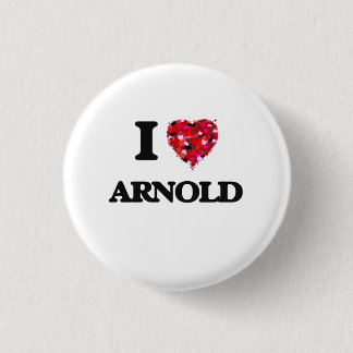 Bóton Redondo 2.54cm Eu amo Arnold