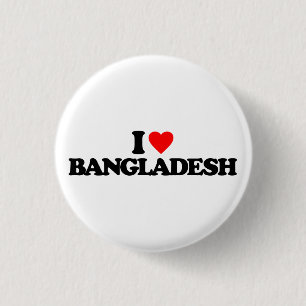 BÓTON REDONDO 2.54CM EU AMO BANGLADESH